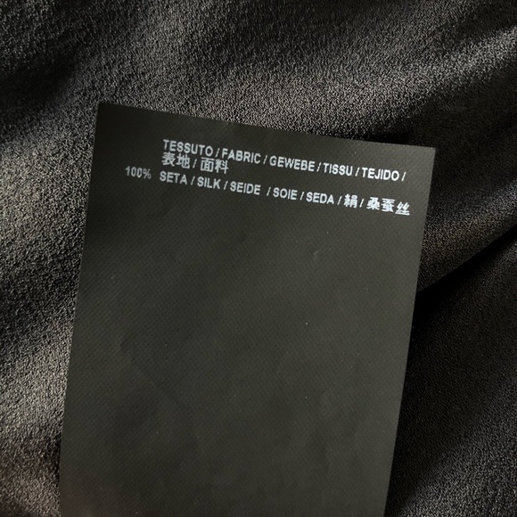 Balenciaga Silk Blouse Black Side Tie Detail Sz 38 - Picture 8 of 8
